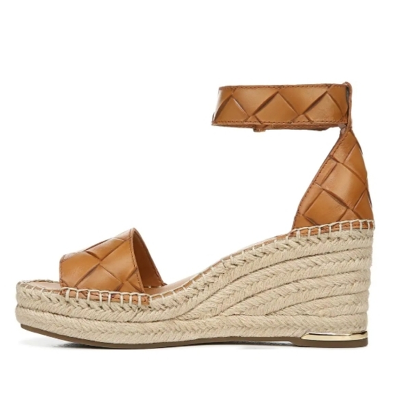 Franco Sarto Clemens Espadrille Wedge Sandals Tan 7.5 - Picture 4 of 7